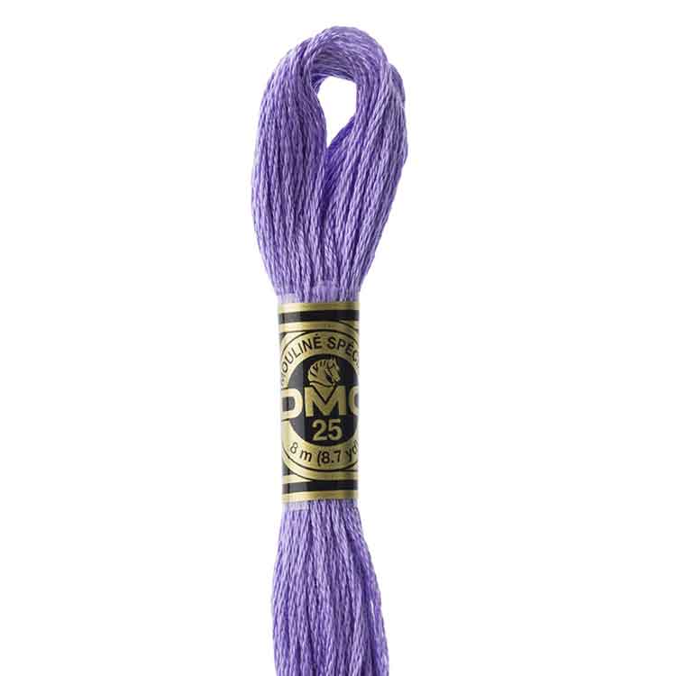 DMC Stranded Cotton Thread Colour #156 Blue Violet Medium Light