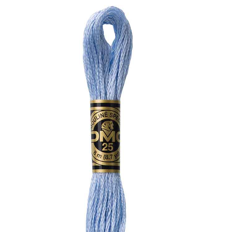 DMC Stranded Cotton Thread Colour #157 Cornflower Blue Very Light