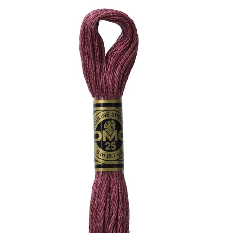 DMC Stranded Cotton Thread Colour #315 Antique Mauve Medium Dark