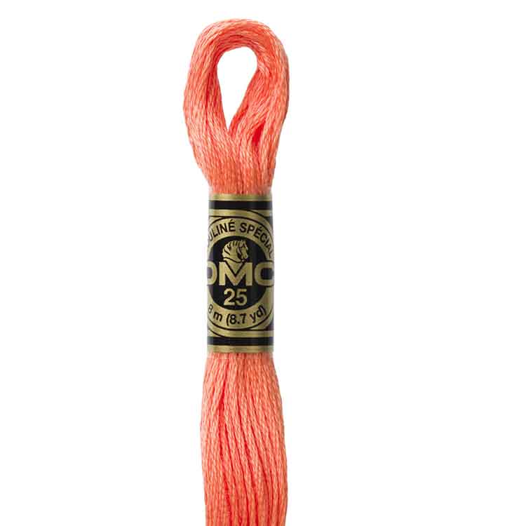 DMC Stranded Cotton Thread Colour #3340 Apricot Medium
