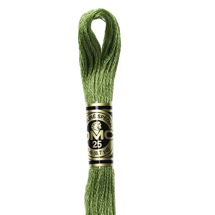 DMC Stranded Cotton Thread Colour #3347 Yellow Green Medium