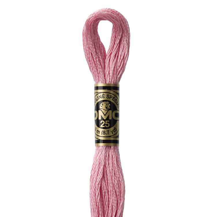DMC Stranded Cotton Thread Colour #3354 Dusty Rose Light