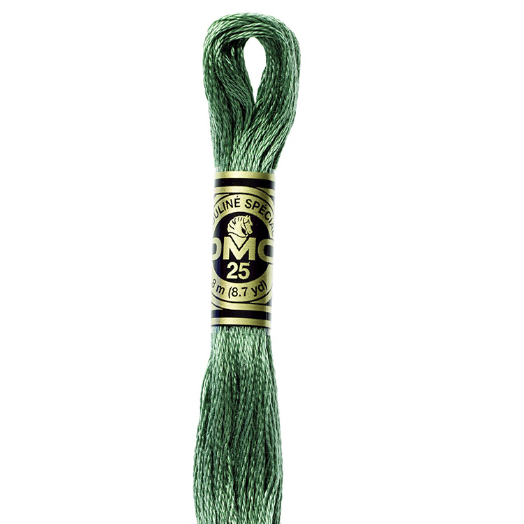 DMC Stranded Cotton Thread Colour #367 Pistachio Green Dark