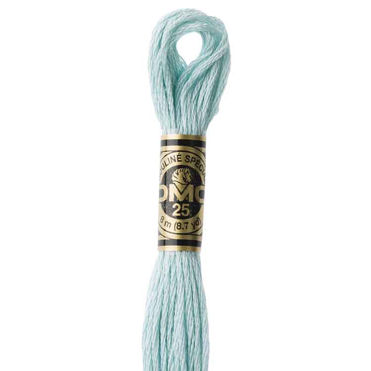 DMC Stranded Cotton Thread Colour #3811 Turquoise Very Light