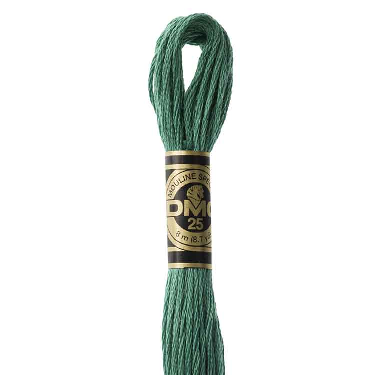 DMC Stranded Cotton Thread Colour #3815 Celadon Green Dark