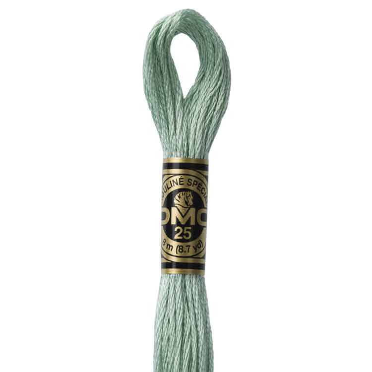 DMC Stranded Cotton Thread Colour #3817 Celadon Green Light