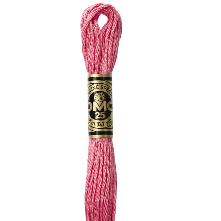 DMC Stranded Cotton Thread Colour #3833 Raspberry Light