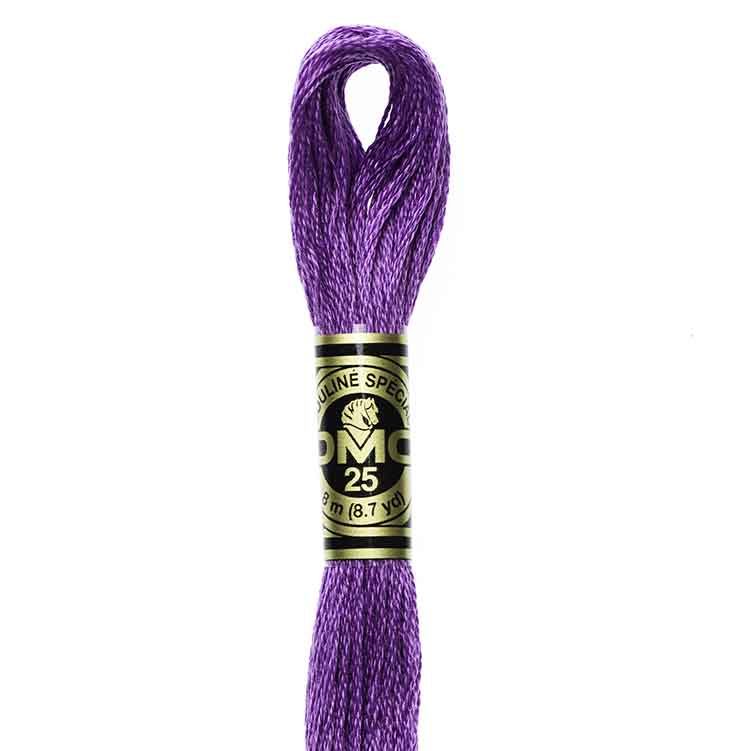 DMC Stranded Cotton Thread Colour #3837 Lavender Ultra Dark