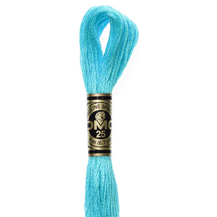 DMC Stranded Cotton Thread Colour #3846 Turquoise Bright Light