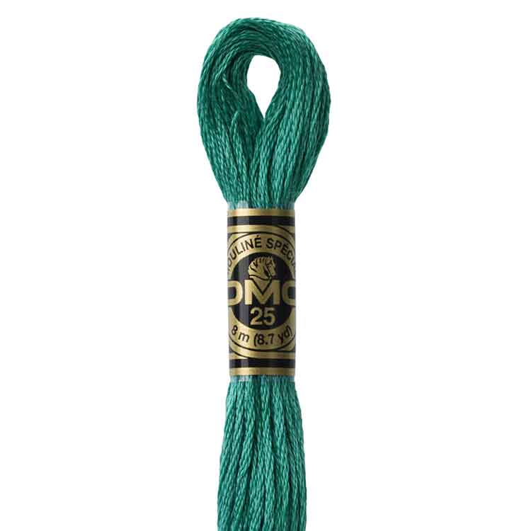 DMC Stranded Cotton Thread Colour #3848 Teal Green Medium