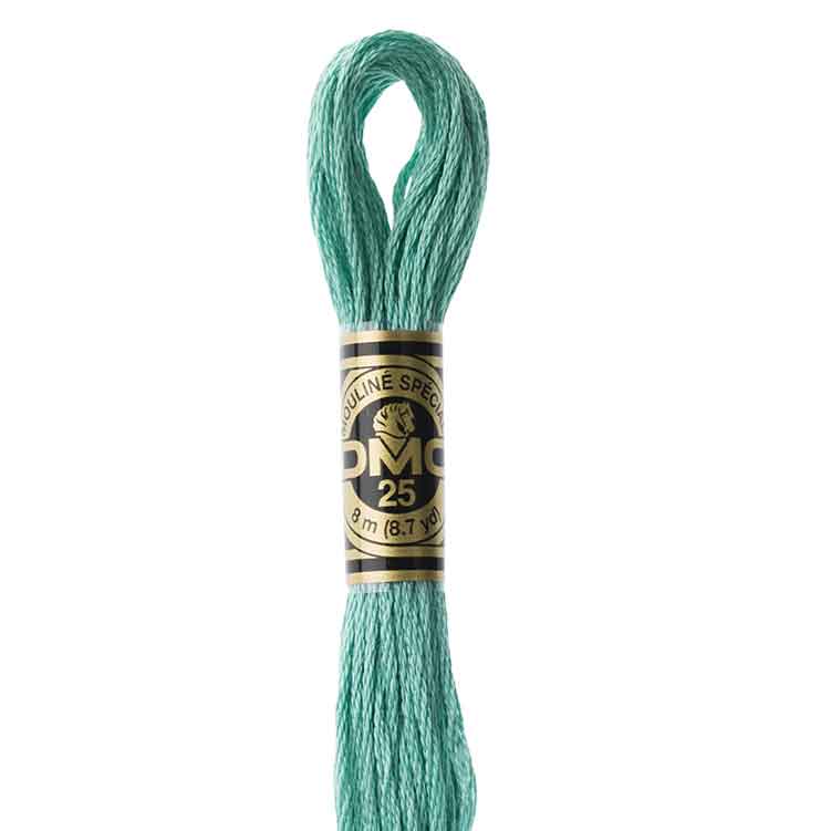 DMC Stranded Cotton Thread Colour #3849 Teal Green Light