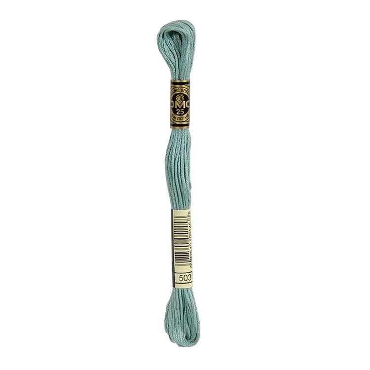 DMC Stranded Cotton Thread Colour #503 Blue Green Medium