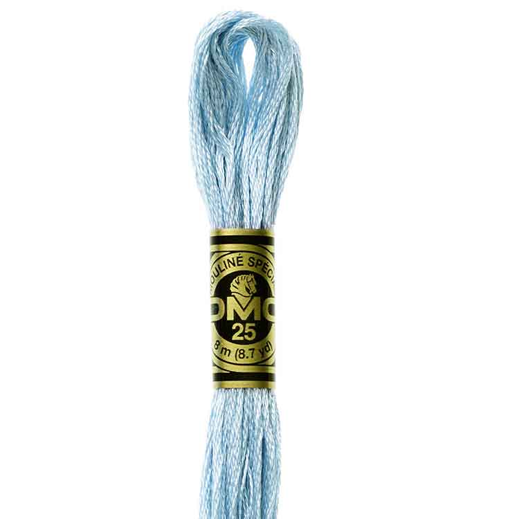 DMC Stranded Cotton Thread Colour #800 Delft Blue Pale