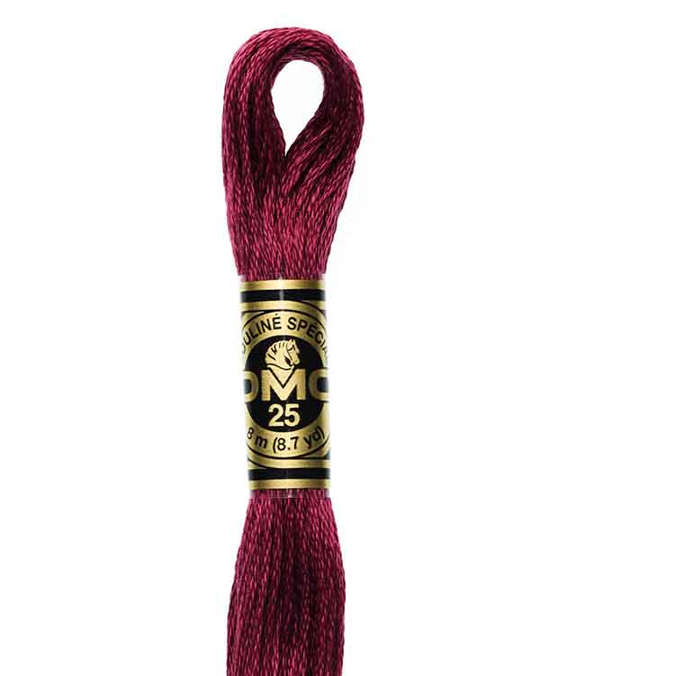 DMC Stranded Cotton Thread Colour #815 Garnet Medium