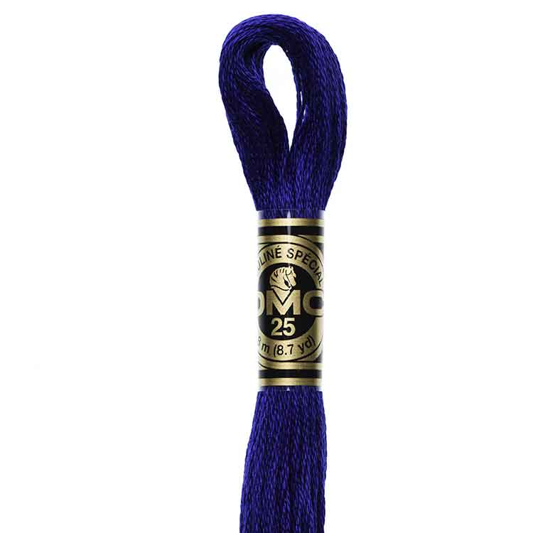 DMC Stranded Cotton Thread Colour #820 Royal Blue Very Dark