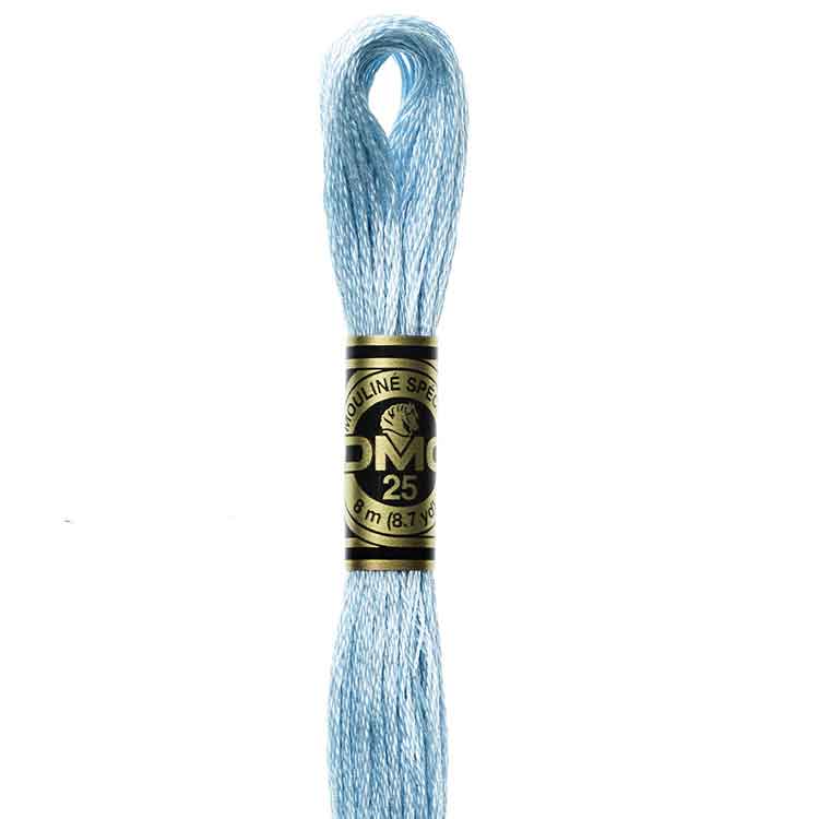 DMC Stranded Cotton Thread Colour #827 Blue Very Light